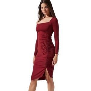 ASTR The Label Winnetka Dress in Burgundy size medium